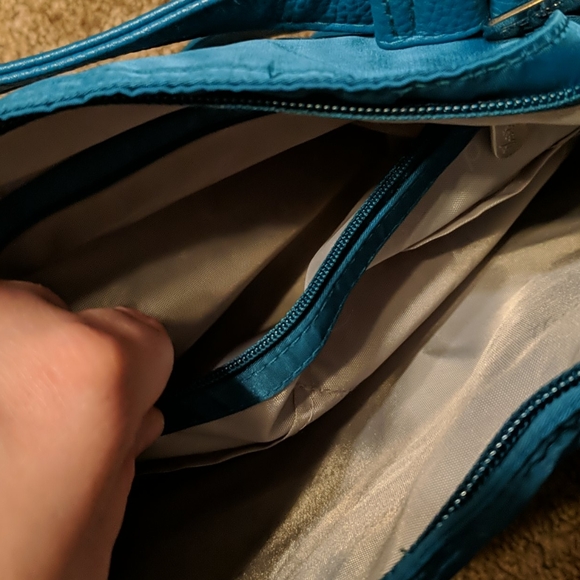 👛 Thirty-One Blue Crossbody Purse 👛 - Picture 6 of 12